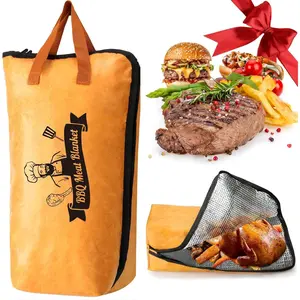 BBQ Blanket for Resting Meat, Insulated Bag with Wide Mouth for Brisket, Pork , Turkey, Suitable for , Kitchen, Camping, Picnic, Birthday  for Men Dad Husband (21 inch)