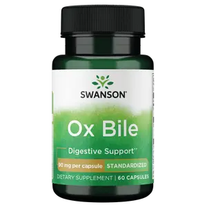 Ox Bile 90mg Capsules - Gut & Digestive Support - 60 Capsules