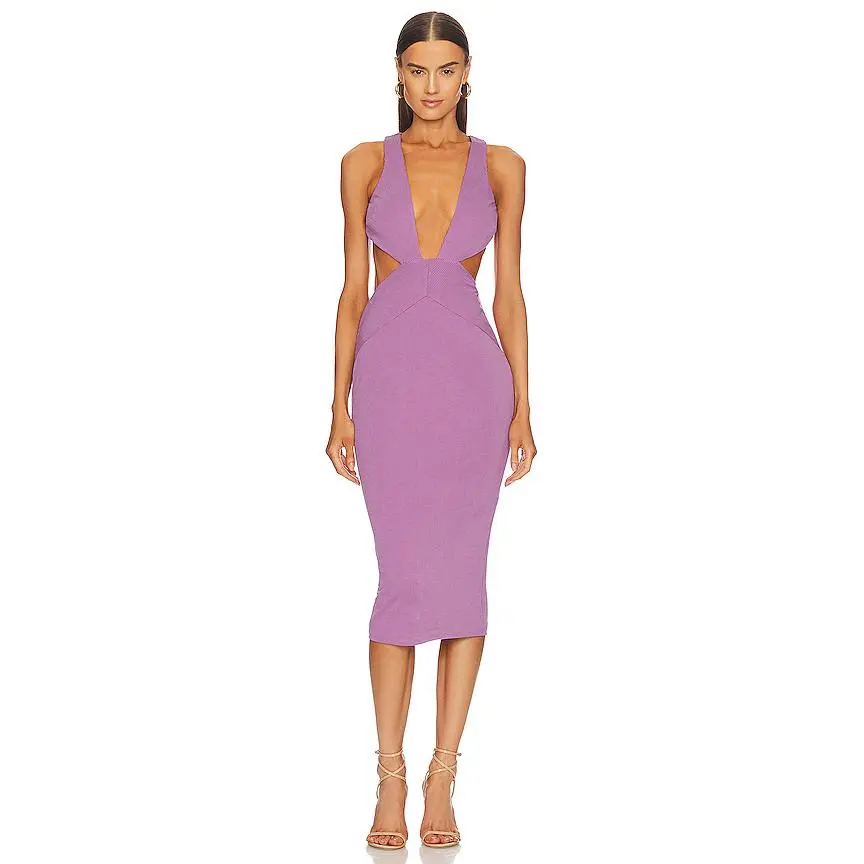 Michael Costello x REVOLVE Dana Dress in Lavender
