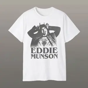 Eddie Munson Stranger Things 4 Demon Horns T-Shirt – Master of Puppets Inspired Fan Tee Gift for Fans