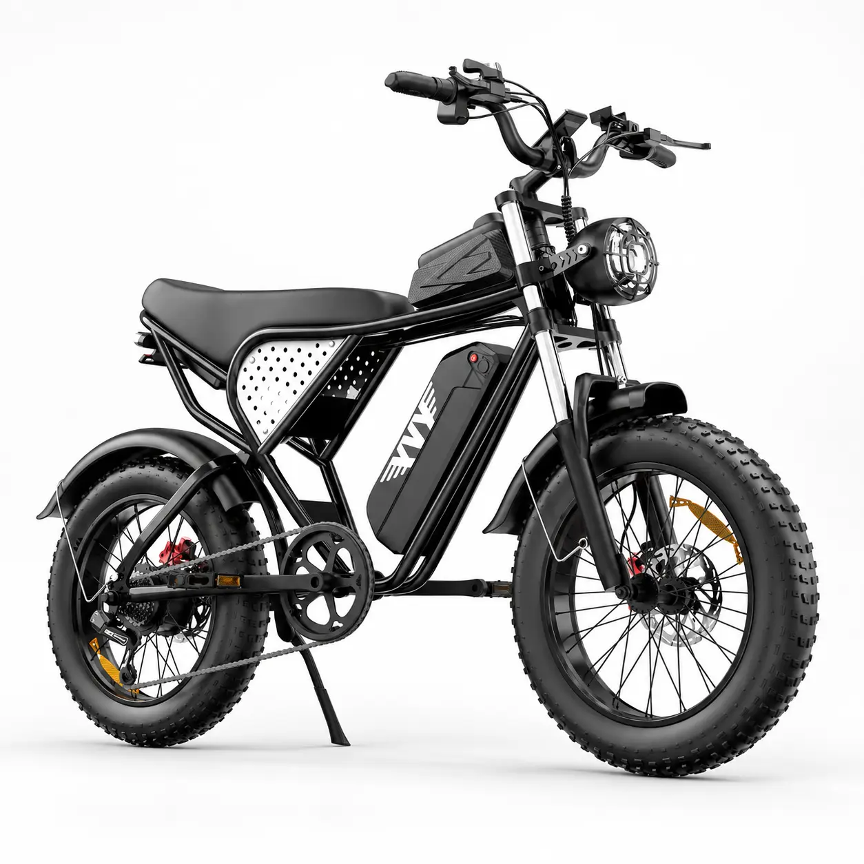YVY K20 Adventure Ebike for Adults, 20"x4.0" Fat Tires, 1500W Peak Motor, 48V 20Ah Removable Battery, Full Suspension, Hydraulic Disc Brakes, Shimano 7-Speed