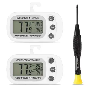 Refrigerator   Fridge and Freezer  Digital Large LCD Screen  for Refrigerator with Stand and   2pck with