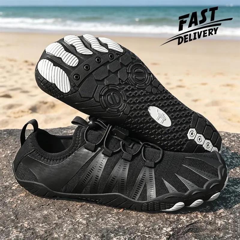 Men's Outdoors Creek Shoes, Summer Trendy Casual Lightweight Beach Shoes, Non-slip Durable Water Sports Shoes, Five Finger Sports Shoes