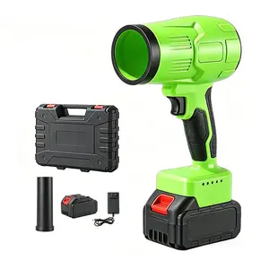 Cordless Leaf Blower with Battery Power, Handheld Air Blower Equipped with Concentrated Air Duct, Strong Wind Power, Easy to Use, Perfect for Car Drying, Dust Removal, Yard and Outdoor Cleaning outdoorfun