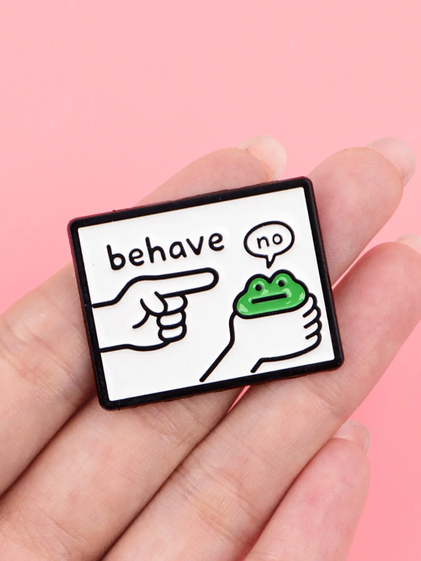Funny Frog Enamel Pin, Fashion Zinc Alloy Badge, Cute Backpack & Clothing Accessory, Hat Pins, Lapel Pins, Perfect Gift for Friends, Alloy Brooch Pin, Brooch Pin Clip, All Seasons