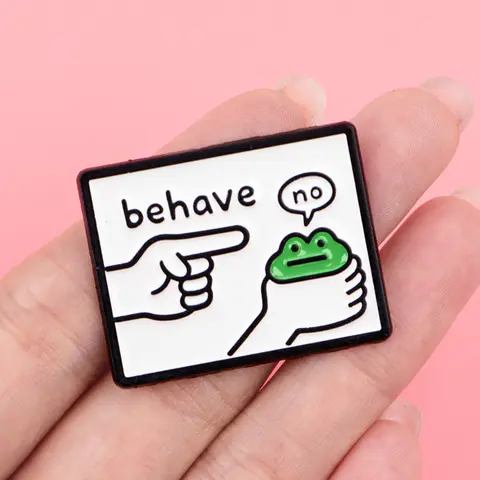 Funny Frog Enamel Pin, Fashion Zinc Alloy Badge, Cute Backpack & Clothing Accessory, Hat Pins, Lapel Pins, Perfect Gift for Friends, Alloy Brooch Pin, Brooch Pin Clip, All Seasons