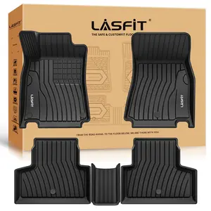 Lasfit fit for 2020-2026 Mercedes Benz GLB Custom Floor Mats TPE Material 1st & 2nd Row