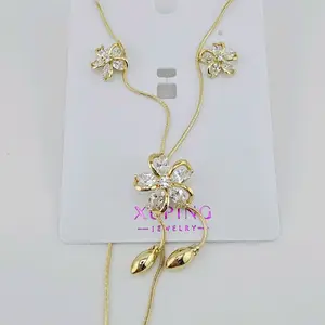 set xuping 14k gold plated set xuping 14k gold plated