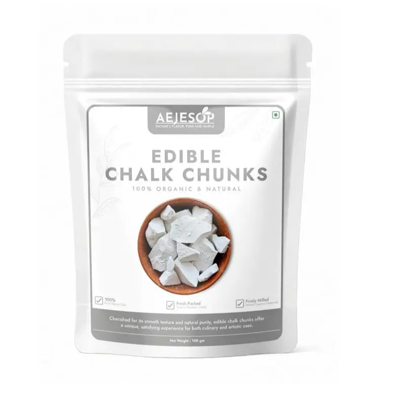 AEJESOP BELGOROD edible Chalk chunks, natural chalk, eating chalk, 3.5oz (100g)