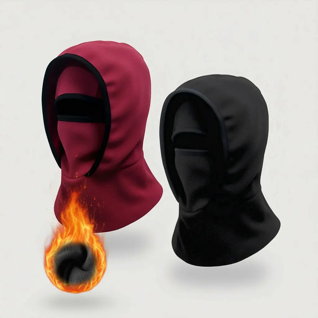 Outdoor winter Warm Hat Neckband Integrated Cycling Mask Sports Ski Head Cover Neck Windproof Cold One-Piece Pullover Hat， coldproof windproof Full Face Mask for Men Women， Fleece Hat & Mask Combo， asian ski mask and fitted cap, fleeceneck  gaiter