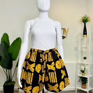 Ankara Short | African Print | Vibrant Purple | White Patterned Shorts for Women
