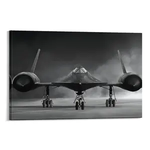 Sr-71 Blackbird Reconnaissance Aircraft Canvas Poster Holiday Gift HD Picture Modern Aesthetics Mural Wall Art Decoration Landscape Painting