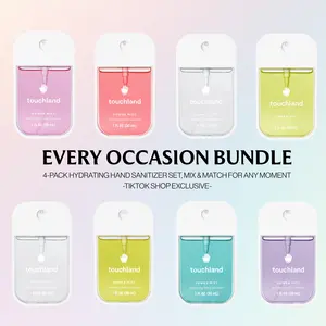 Touchland Every Occasion Bundle, 4-Pack Hydrating Hand Sanitizer Collection, Mix & Match for Any Moment