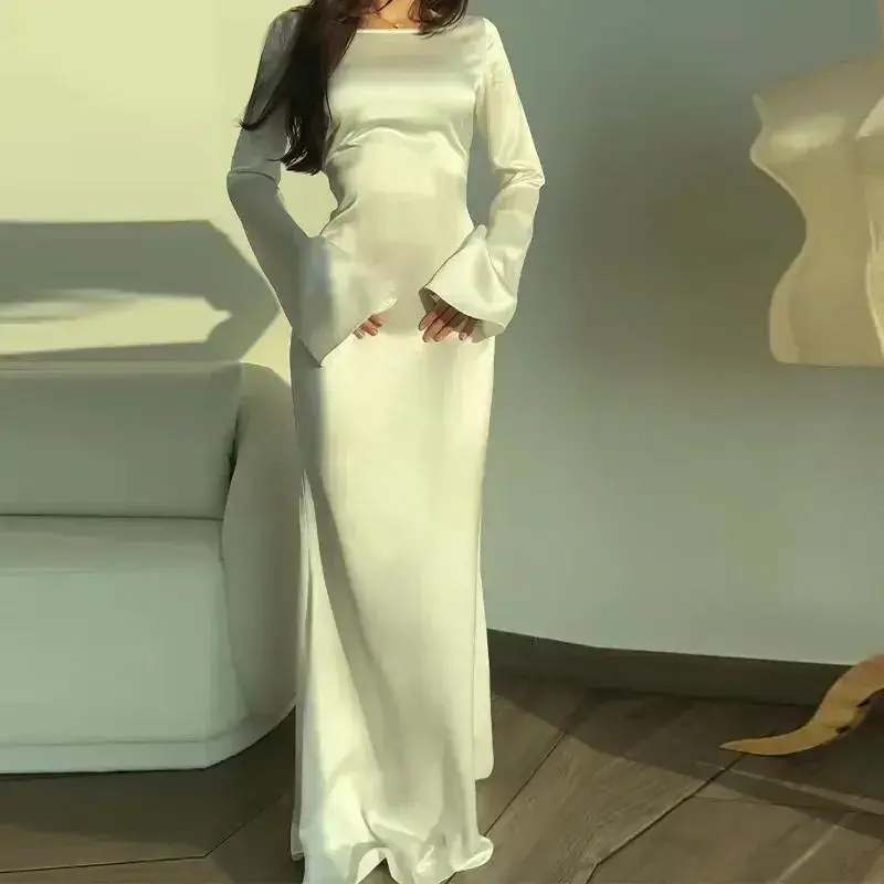 green emerald velvet dress Women's Elegant Maxi Abaya Kaftan