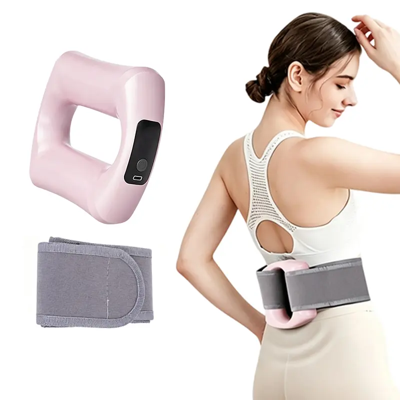 Portable vibrating yoga ring massager, massage fascia ring, suitable for fascia massage of waist and back, suitable for home fitness and office relaxation, perfect gift for professionals and fitness enthusiasts. Ideal holiday gift