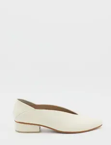 Stivali Lascito slip-on loafers in ivory leather womens shoes