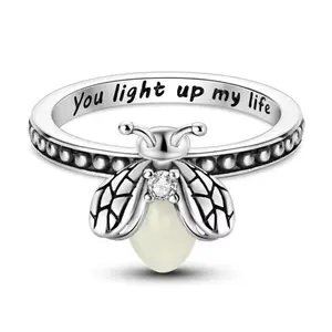 Anillo Luciérnaga Acero Inoxidable 925 | Luz Interior y Esperanza