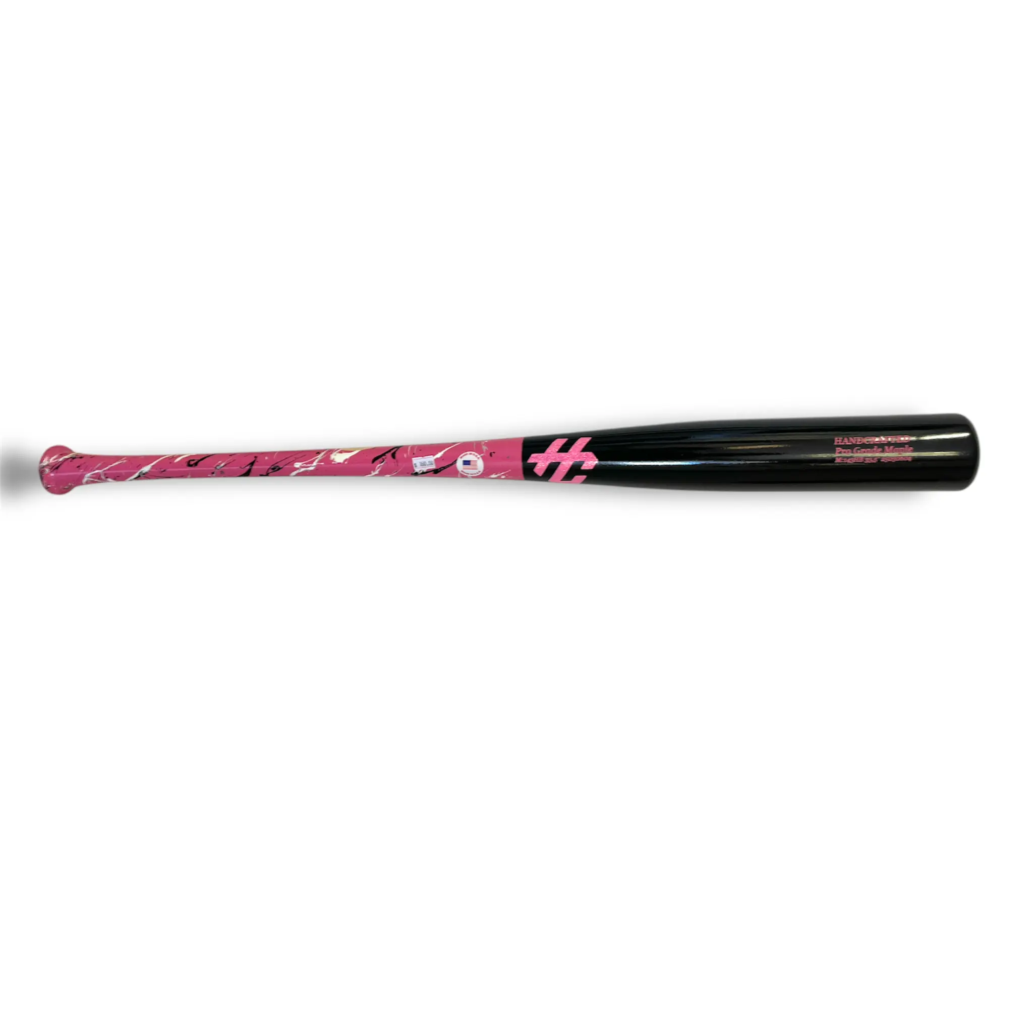 Pro Grade Maple Baseball Bat | 143HB 33.5" Balanced Power Bat Black Pink