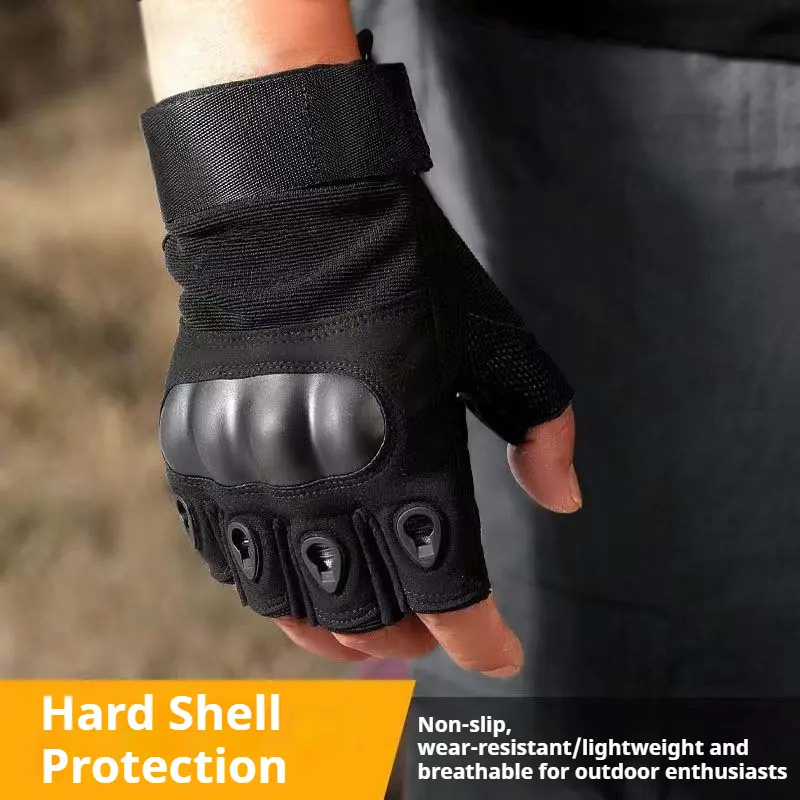 Tactical gloves men and women outdoor half finger protection sports training outdoor military fans special forces riding gloves men