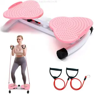 Adjustable Waist Twisting Machine with Counterbalance Plate Precision Ball Bearings & Foot Massage Blocks for Enhanced Workout Effect Standing Abdominal Twister with Foot MassageLumièreNoire16