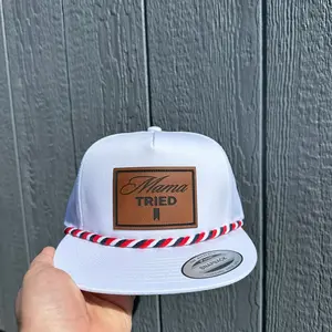 Mama tried white/white hat