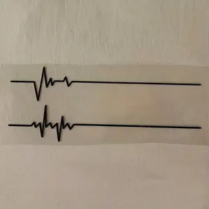 AB-style ECG Car Stickers, Truck Stickers, Motorcycle Stickers, Vinyl Stickers, Decorative Stickers, Simple Waterproof Stickers, Laptop Stickers