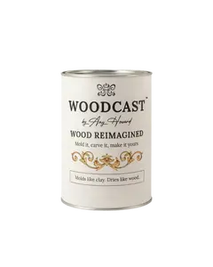 Amy Howard WoodCast Moldable Wood Pulp – Sculpt, Carve & Restore Furniture Details (1.1 lbs)