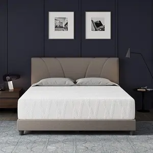 Memory Foam Mattress 5/6/8/10/12/14 Inch Gel Memory Foam Mattress with 30% NanoGel for Cool Night Sleep & Pressure Relief, 3-Layer Foam Structure for Motion Isolation, CertiPUR-US Certified, Easy Setup