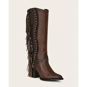 CUADRA WOMENS TALL WESTERN STYLE BROWN BOOT