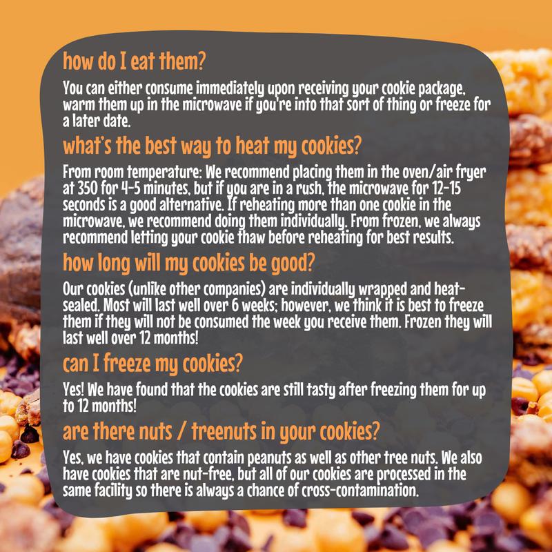 Fat and Weird Cookie - 9 or 18 Pack Sampler of Lil Weirdo Stuffed Cookies Gift Box