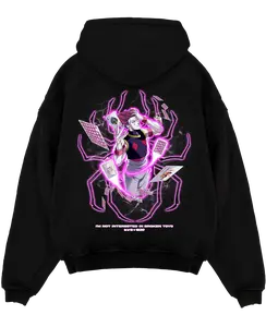 Hisoka Morow Phantom Troupe Hunter X Hunter Graphic Hoodie, Streetwear Pullover Hoodie For Anime Lover, Comfy Streetwear Long Sleeve Shirt Casual Outfit