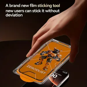 ZEROD High Definition Tempered Film for iPhone 12pm/13/14/15/16 Series - Automatic Positioning & Precise Pressing Tool for Easy Screen Protector Installation - Shockproof & Bubble-Free Protection Cellphone  Smartphone Cover Casing Protection Protective