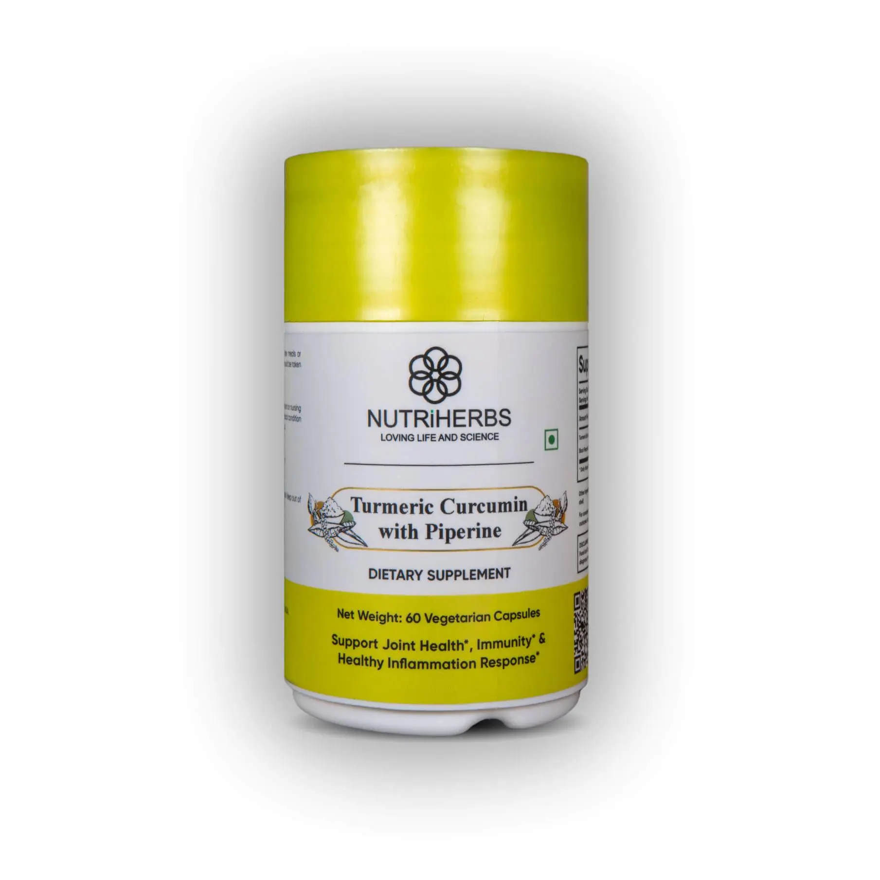 NUTRiHERBS Turmeric Curcumin with Piperine Capsules