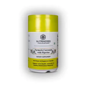NUTRiHERBS Turmeric Curcumin with Piperine Capsules