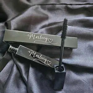 Marleny Silicone Brush Mascara - Makeup Cosmetic with Dual Brushes and Compact Storage Case