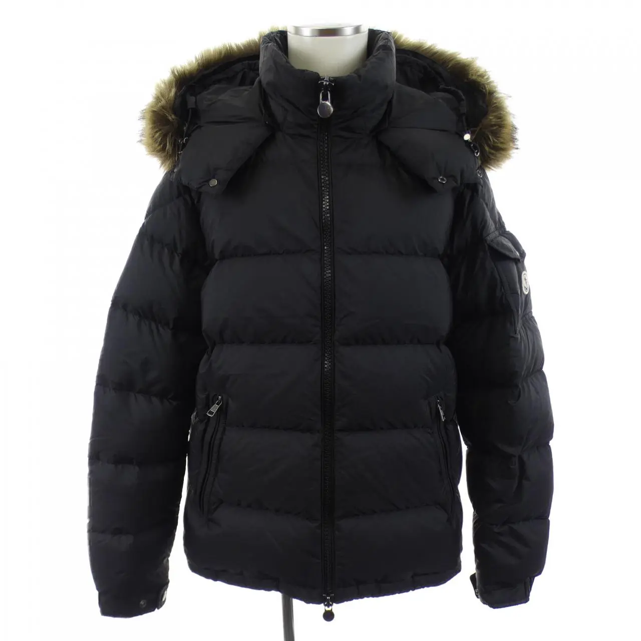Pre-owned MONCLER Nylon Small Leather Goods Maya Down Jacket