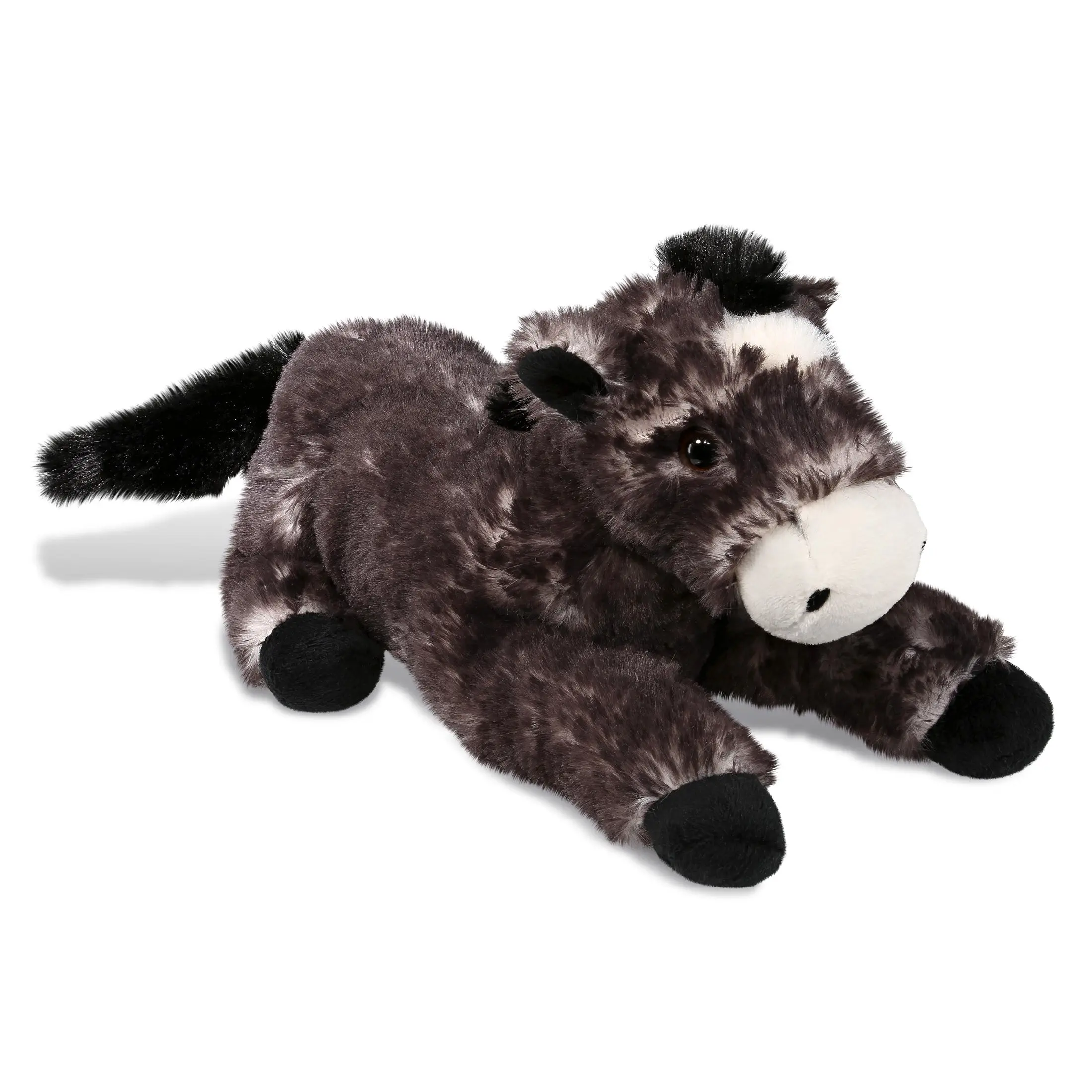 SUPER SOFT PLUSH - LYING BLACK HORSE
