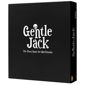 Gentle Jack Adult Drinking Card Game for Parties, 3 to 10 Players, 160+ Hand-Drawn Cards with Metal Coin, Gothic Comedy Party Game, Ages 21+