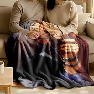 1 piece Takemichi Hanagaki's cool image from Tokyo Revengers themed flannel blanket - Super soft fluffy flannel sofa blanket, suitable for beds and sofas, all-season use, modern design, digital printing, 100% polyester material, machine washable