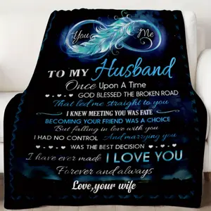 1Pc Gifts For Husband, Husband Gifts, Husband Birthday Gift, Best Mens Wedding Anniversary Birthday Gifts For Husband Unique, Top Husband Gifts From Wife, Gifts For Him Men, I Love You Blanket, Local Warehouse