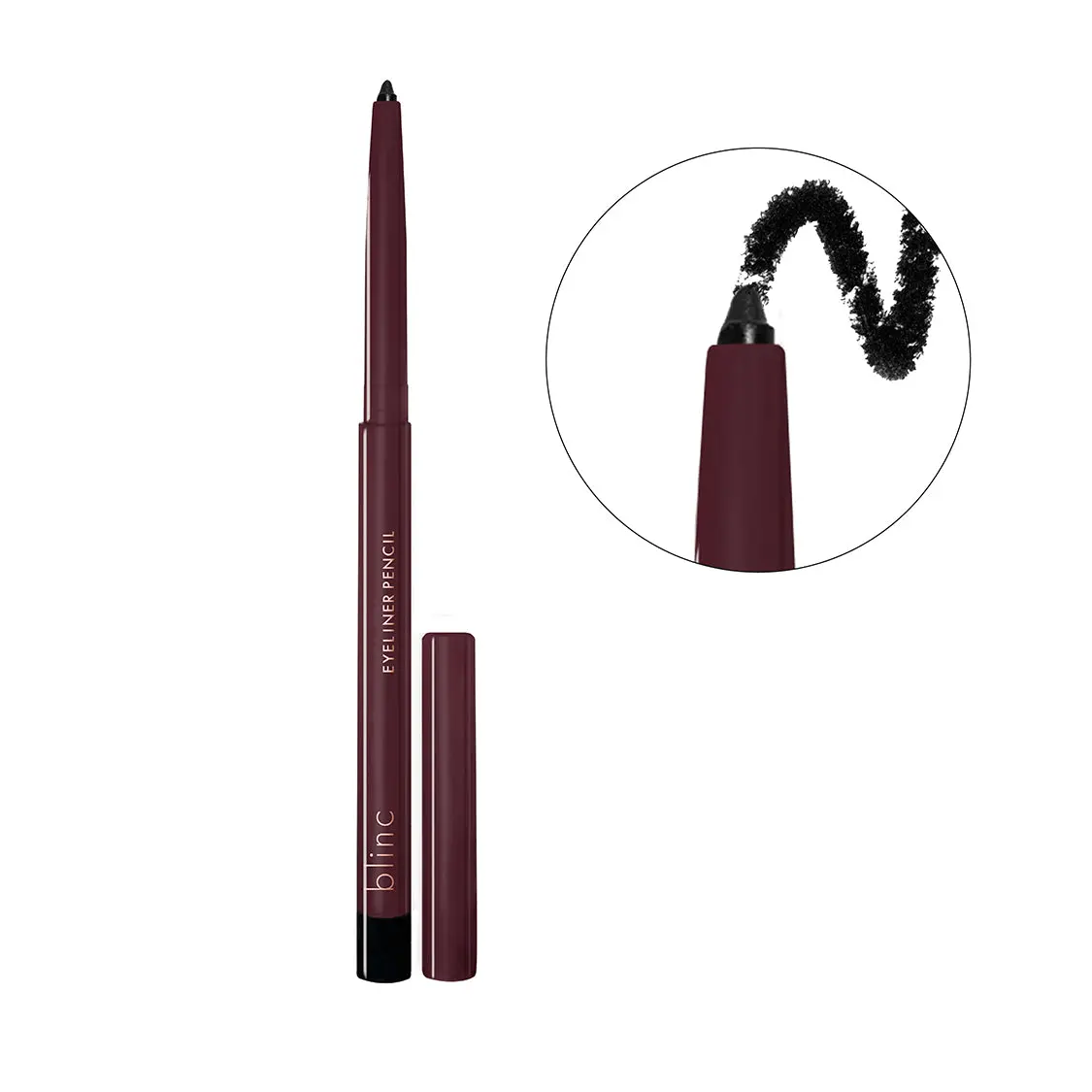 blinc Waterproof Eyeliner Pencil - Smudge-Proof, Long-Lasting, Fade-Proof Creamy Eye Liner for Precision & All-Day Wear, Easy Glide-On, Vegan & Gluten-Free black