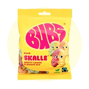 BUBS Lemon Raspberry Skull