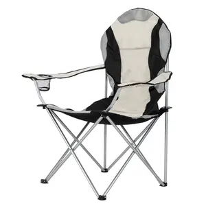Camp Chair Chair Outdoor Sport Medium Camping Chair Fishing Chair Folding Chair Black Gray car camping chair  for  camping Travel Accessory