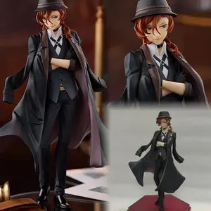 18cm Nakahara Chuuya Dazai Osamu PVC Action Figure Bungo Stray Dogs Figure Collectible Model Toys Kid Gift Ornaments Doll Toy