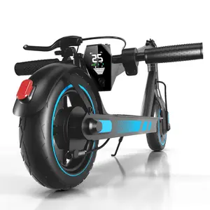 US V10 Electric Scooter for Urban Commuters, 500W Motor, 10'' Tubeless Tires, 21MPH Max Speed, 28 Miles Range, Foldable & Portable, LED Display, App Control & Cruise Control, for Adult Daily Commute & Kids Leisure