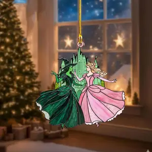 Wicked Ornament 2025, Defying Gravity Emerald Castle Ornament, Broadway Musical Christmas Decoration, Christmas Ornament
