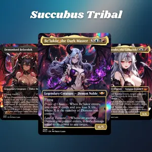 MTG Proxy 100+ Card Commander Deck Succubus Tribal Demonic Control & Life Drain Synergy Strategy Theme Ready to Play Magic Style Deck Perfect Gift for Collectors and Card Players