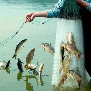 Durable Three-Layer Nylon Fishing Net, Essential Outdoor Gear for Efficient Catching, Bottom Mesh, Suitable for Lakes and Ponds