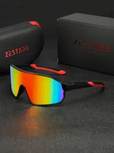 Men's PC Full Frame Sunglasses, Fashion Sport Style, Classic Cool Design, Casual European Trendy Decorative Eyewear Accessory