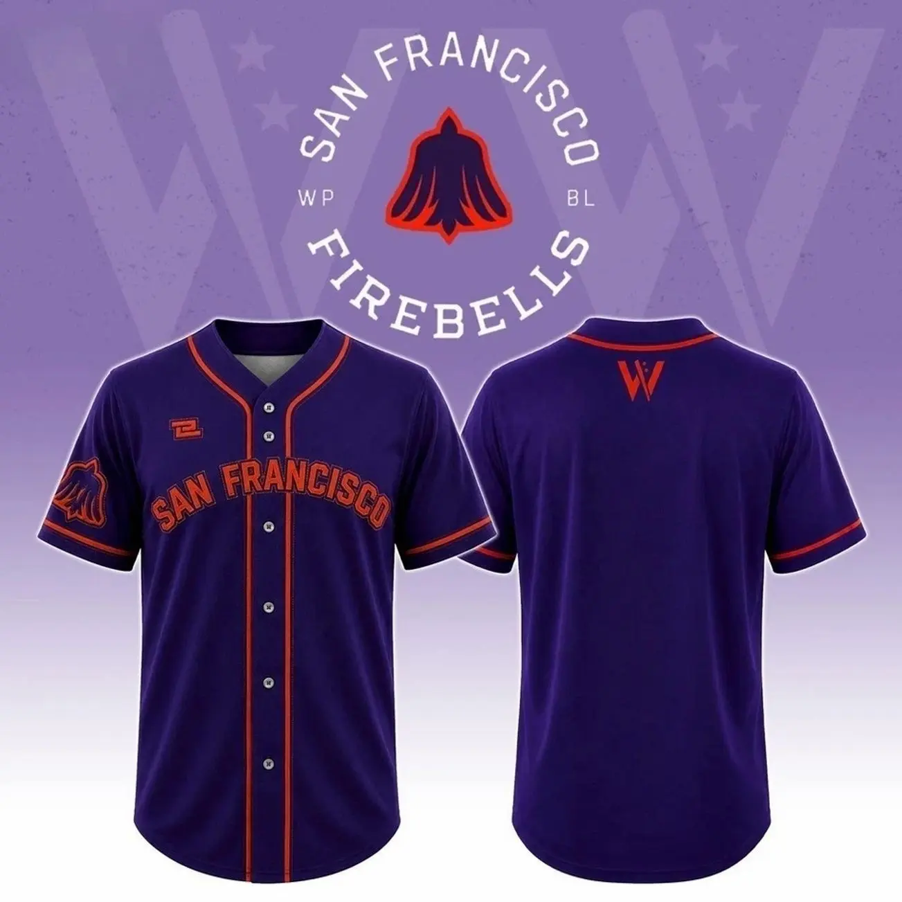 Firebells Away Baseball Jersey 2026